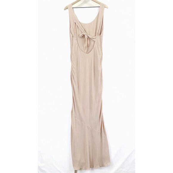 Reformation Dress Womens 12 Blush Champagne‎ Maxi Gown Romantic Bridesmaid NWT - Picture 8 of 16